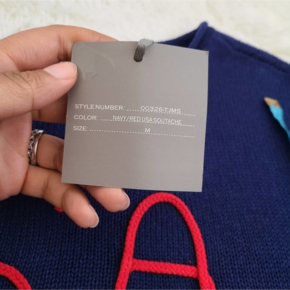 Marled By RC USA Blue Knit Sweater NWT SZ M - Picture 5 of 10